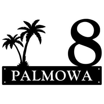 Numer na dom z palmą