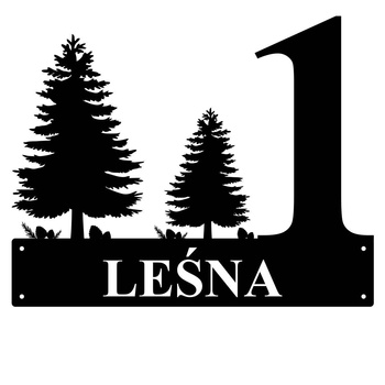 Numer na dom z drzewami