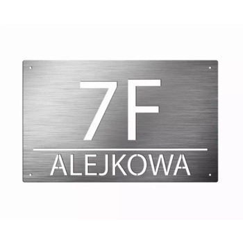 Numer na dom ze stali kwasoodpornej