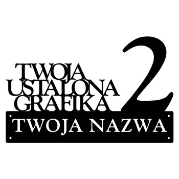 Numer na dom duży grafika ustalona