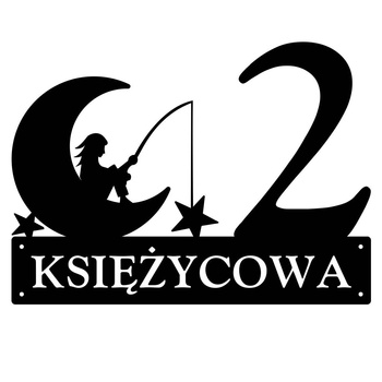Numer na dom z księżycem