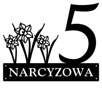Numer na dom z narcyzem