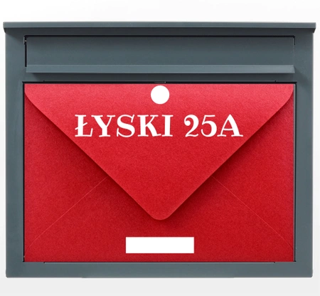 Skrzynka na listy F1 z drukiem UV