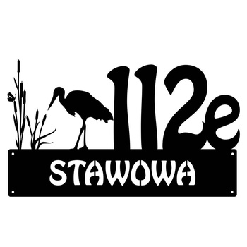 Numer na dom z bocianem