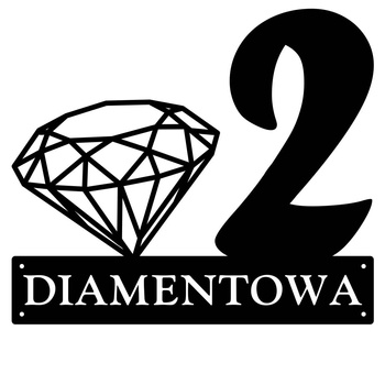 Numer na dom z diamentem