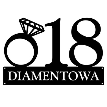 Numer na dom z diamentem