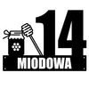 Numer na dom z motywem miodu