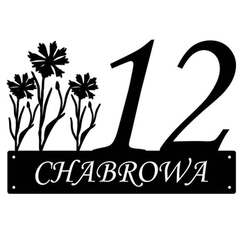 Numer na dom z chabrem