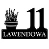Numer na dom z lawendą