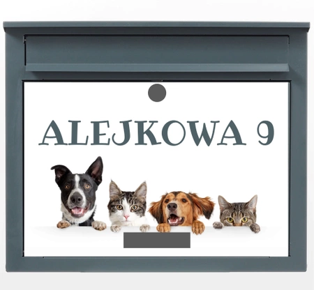 Skrzynka na listy F1 z drukiem UV