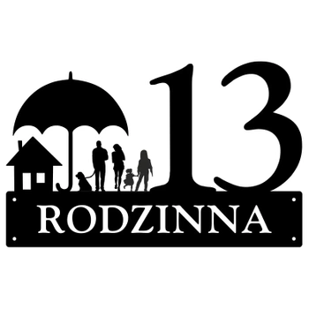 Numer na dom z  grafiką