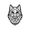 Dekor geometryczny wilk