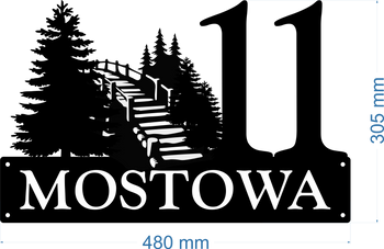 Numer na dom z mostem