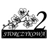 Numer na dom ze storczykiem