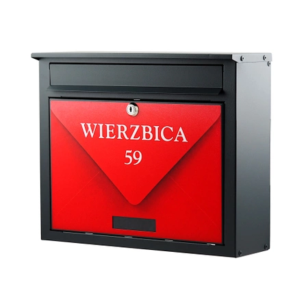 Skrzynka na listy F1 z drukiem UV