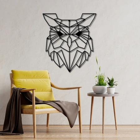 Dekor geometryczny sowa