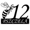 Numer na dom z pszczołą