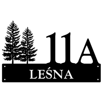 Numer na dom z drzewami