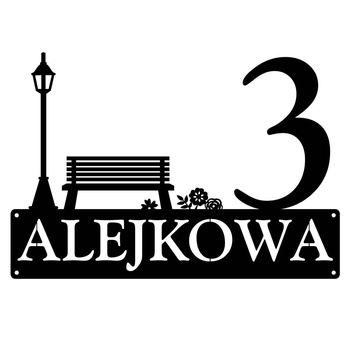 Numer na dom z grafiką