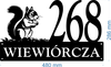 Numer na dom z wiewiórką 