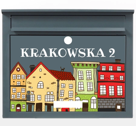 Skrzynka na listy F1 z drukiem UV