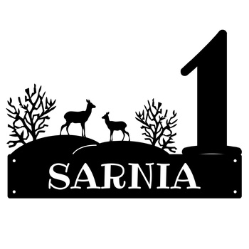 Numer na dom z sarenką