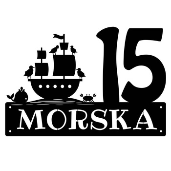 Numer na dom ze statkiem