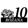 Numer na dom z różami