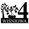 Numer na dom z wiśnią