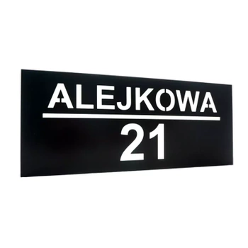 Podświetlany numer na dom bez czujnika zmierzchu