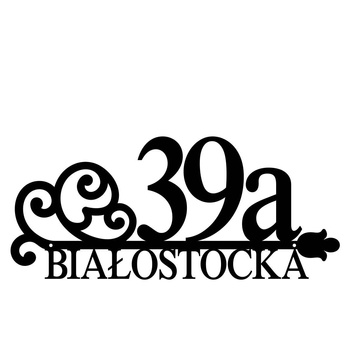 Numer na dom z grafiką