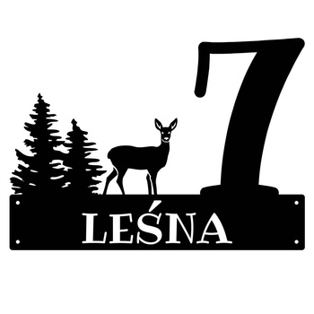 Numer na dom z sarenką