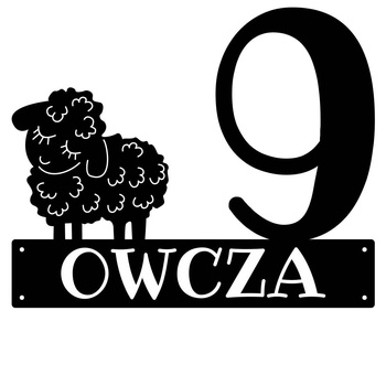 Numer na dom z owieczką