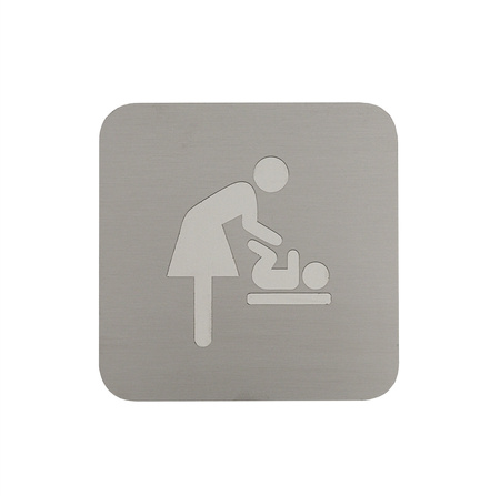 Piktogram WC z przewijakiem 